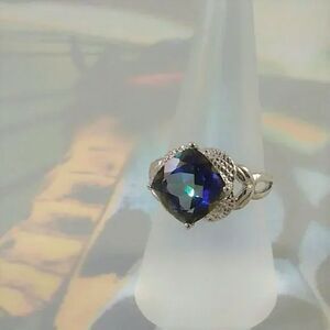 Mystic Gemstone Ring 5 Carats Size 7